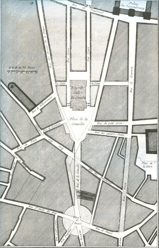 Plan générale de la situation de la nouvelle salle de comédie françoise