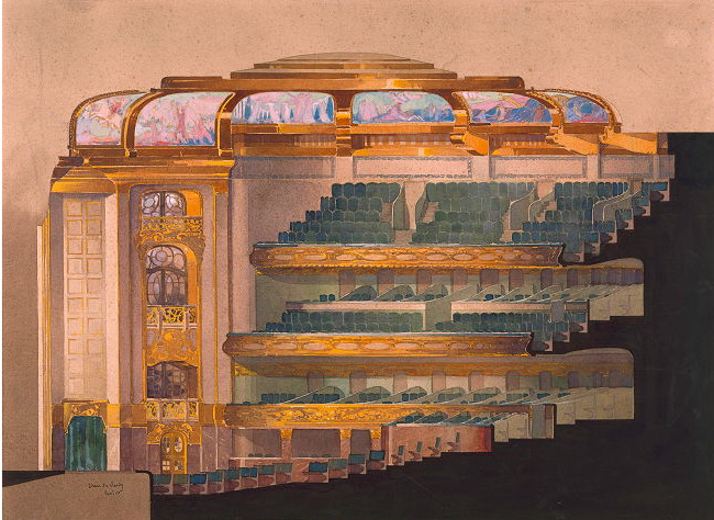 Cross-section of the Théâtre des Champs-Élysées